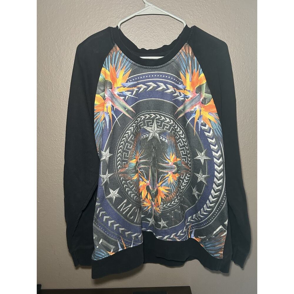 Vintage Guess Crewneck Sweatshirt Bird Of Paradise Versace Style